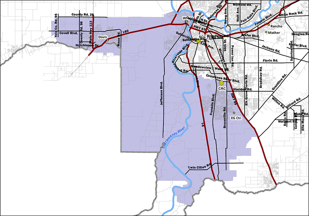 Map of service area 4