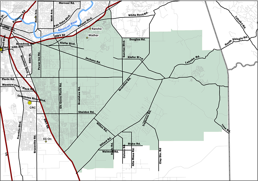 Map of service area 7