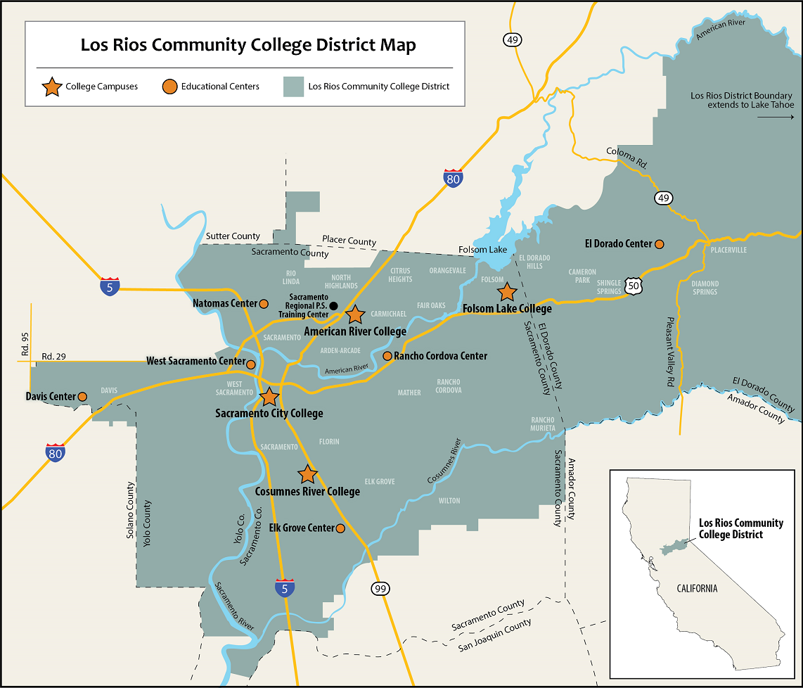 Map of entire service area