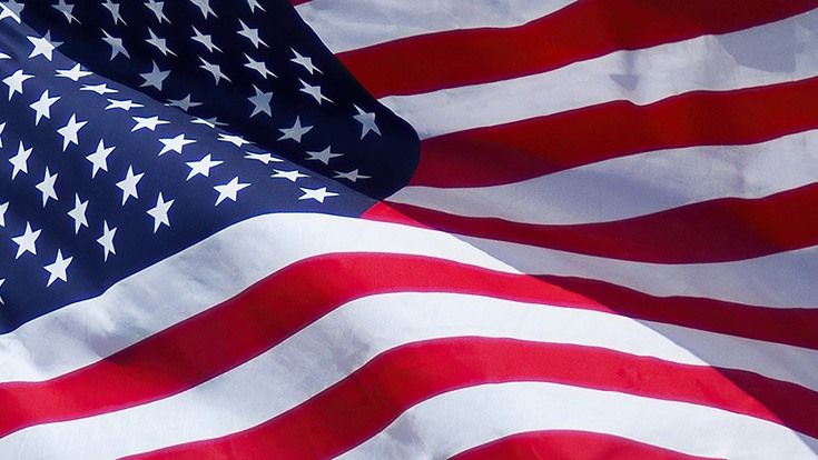 An American flag