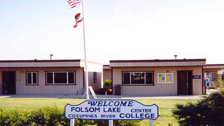 Portable buildings at Folsom Lake Center in 1993