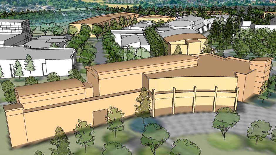 Rendering of proposed new science building on the Folsom Lake College campus